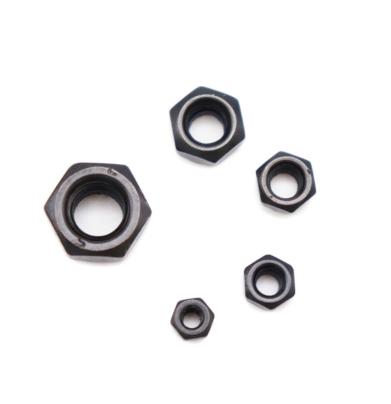 binifiMux 130Pcs Black Nylon Inserted Hex Self Locking Nuts Assortment Kit,M3/ M4/ M5/ M6/ M8 Black Self Clinching Nuts Assortment Kit - Image 4